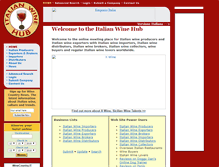 Tablet Screenshot of italianwinehub.com